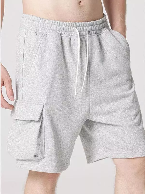 Drawstring Men Cargo Shorts