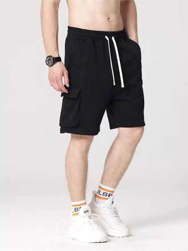 Drawstring Men Cargo Shorts