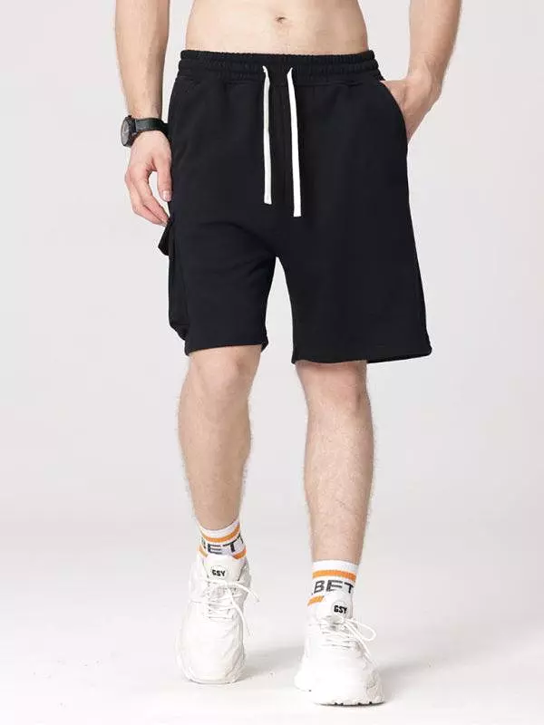 Drawstring Men Cargo Shorts