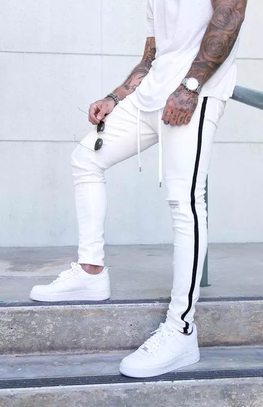 Drawstring Pencil Skinny Jeans