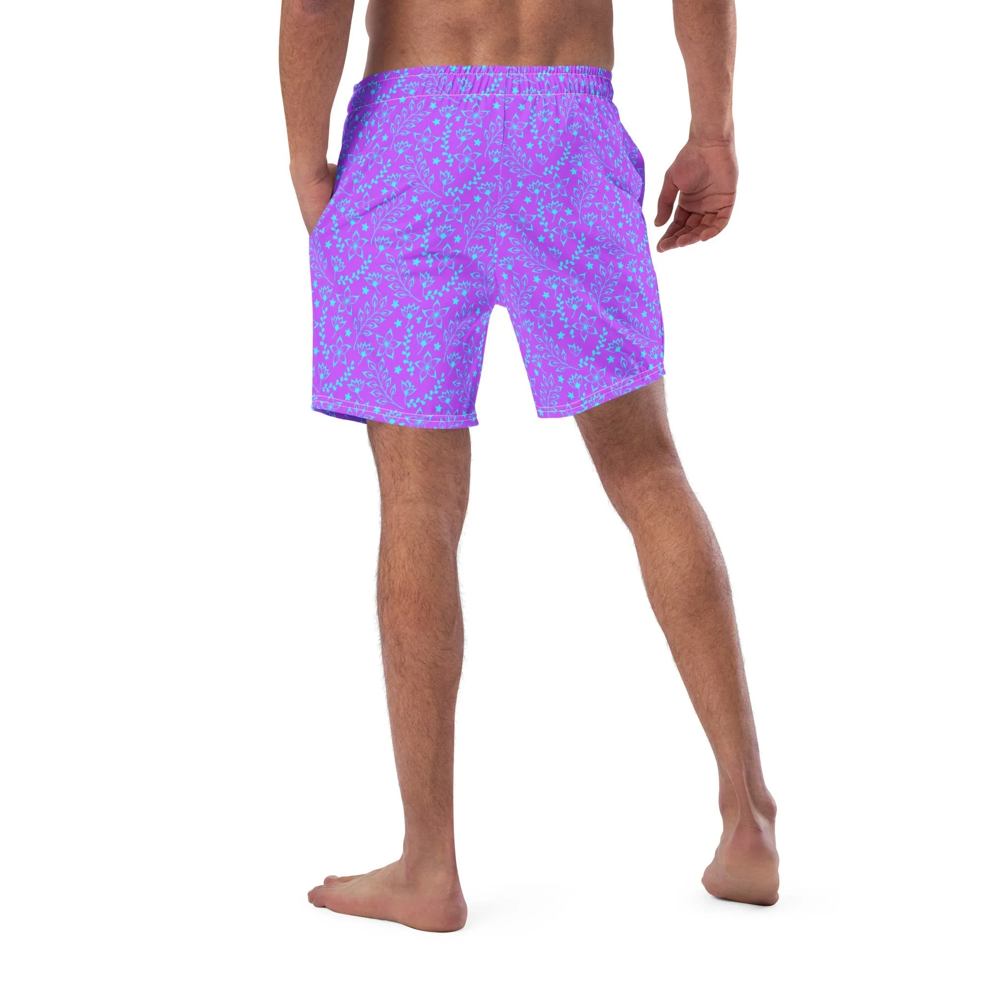 ECO MEN'S SWIM SHORTS | GARDEN PARTY PURPLE