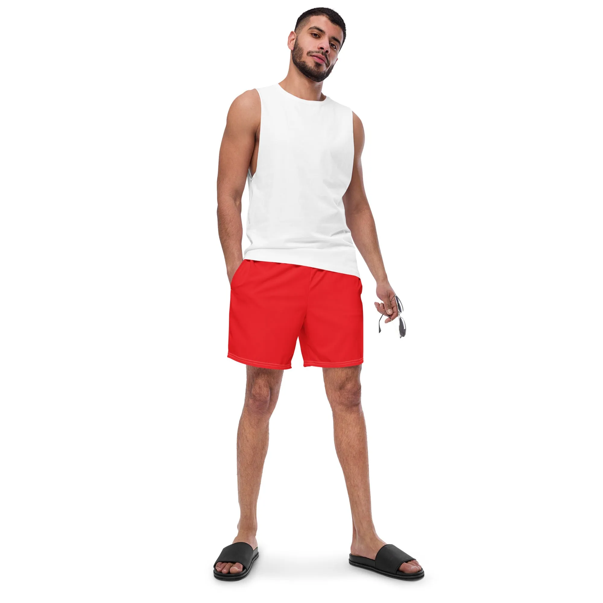 ECO MEN'S SWIM SHORTS | RED