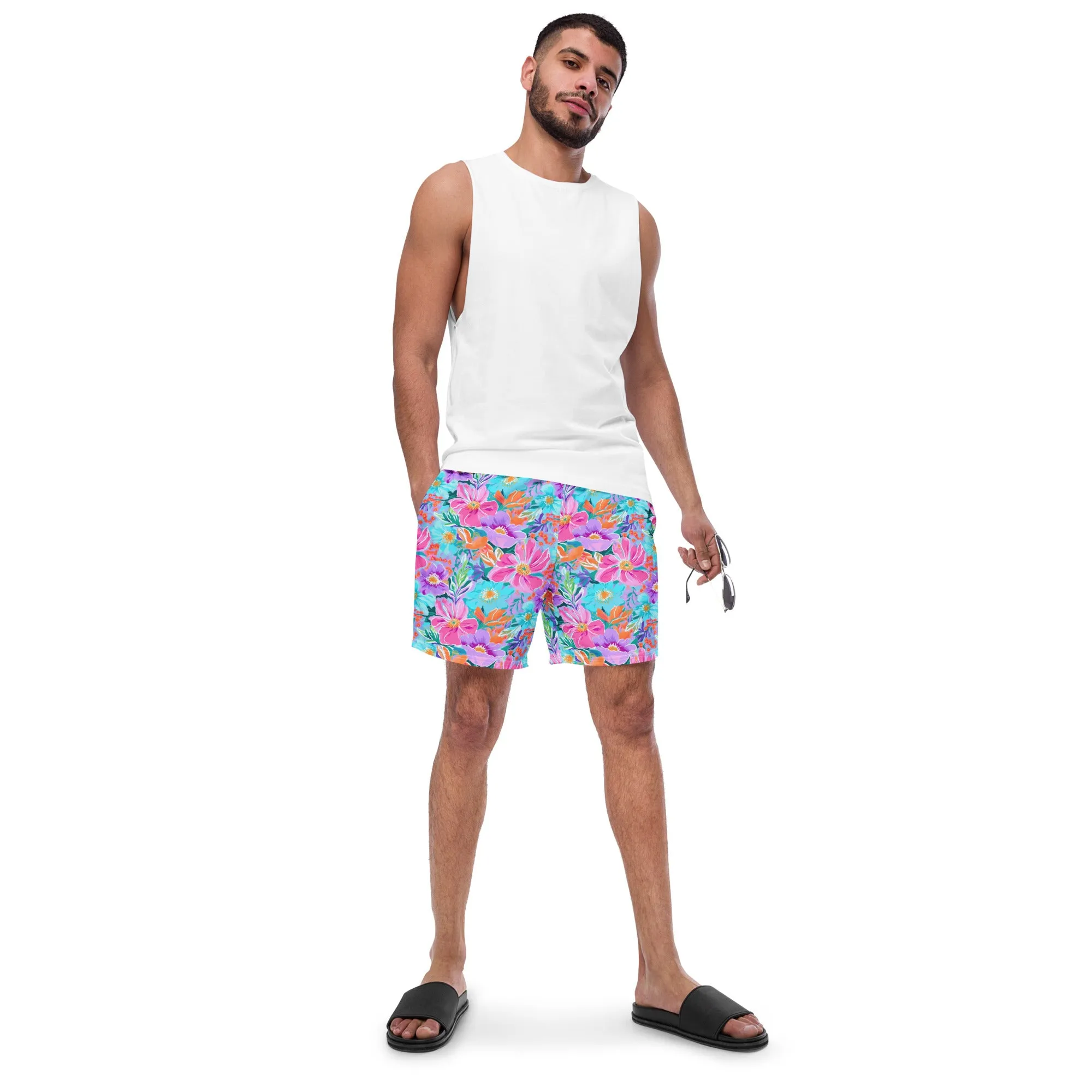 ECO MEN'S SWIM SHORTS - FLURINA FLORALS