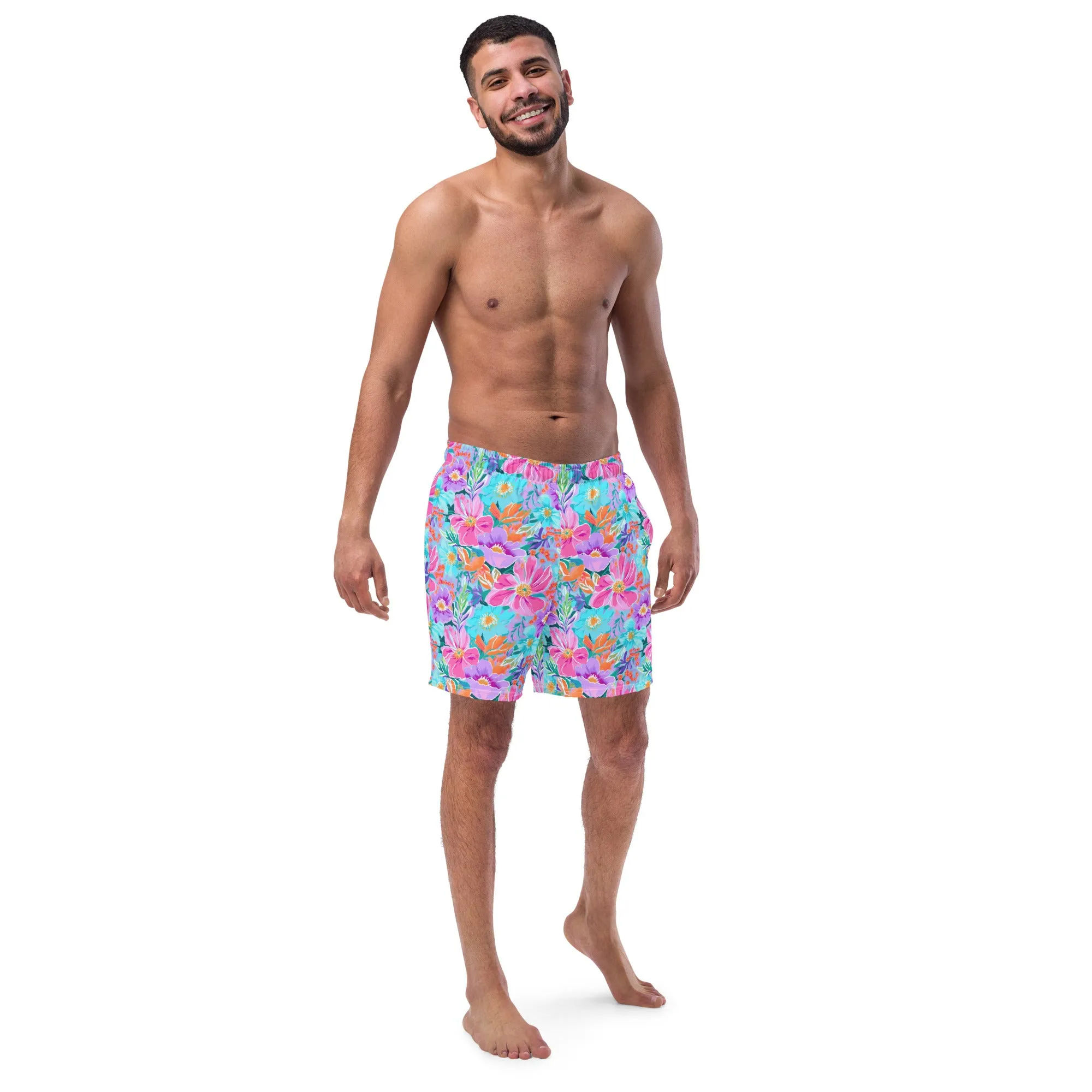 ECO MEN'S SWIM SHORTS - FLURINA FLORALS