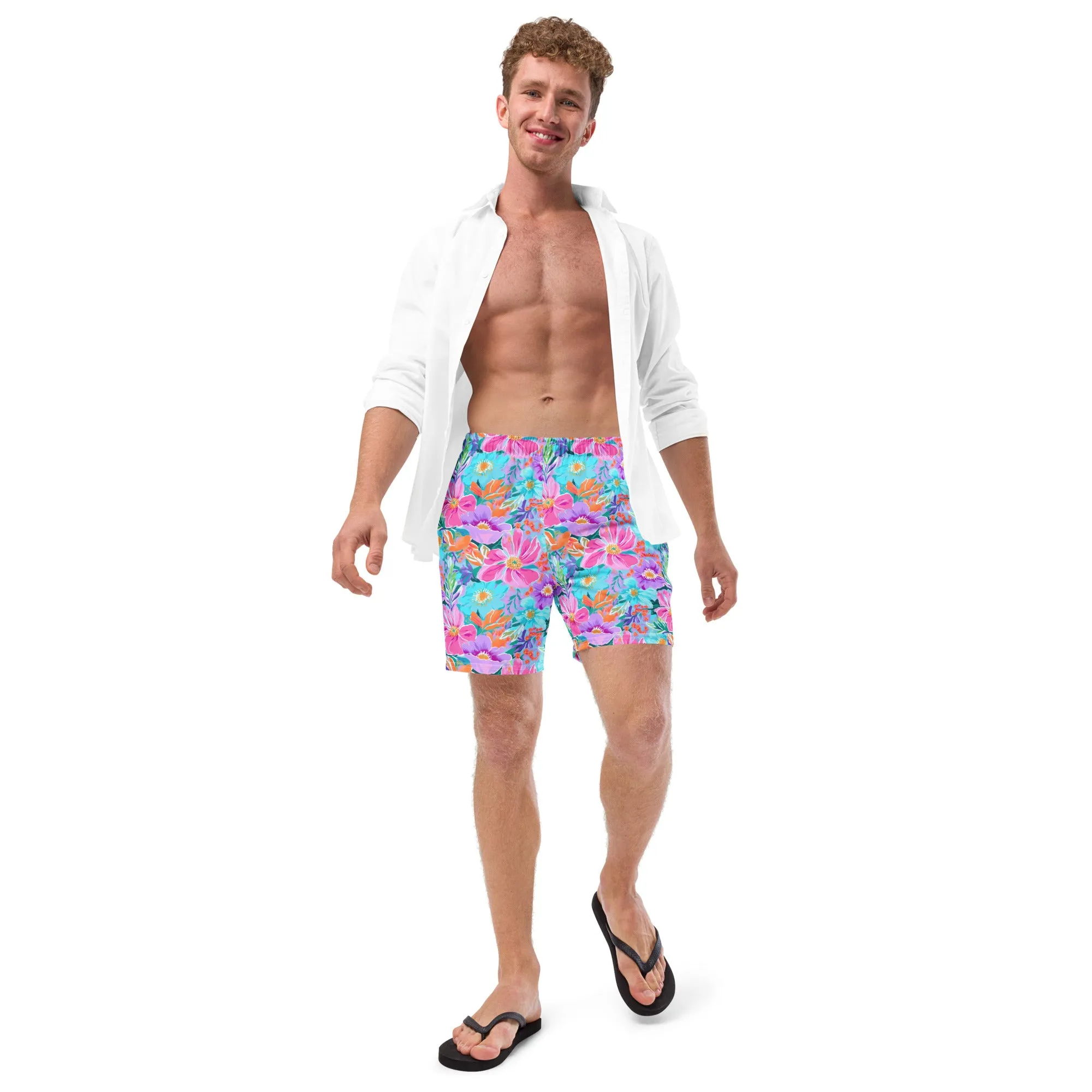 ECO MEN'S SWIM SHORTS - FLURINA FLORALS