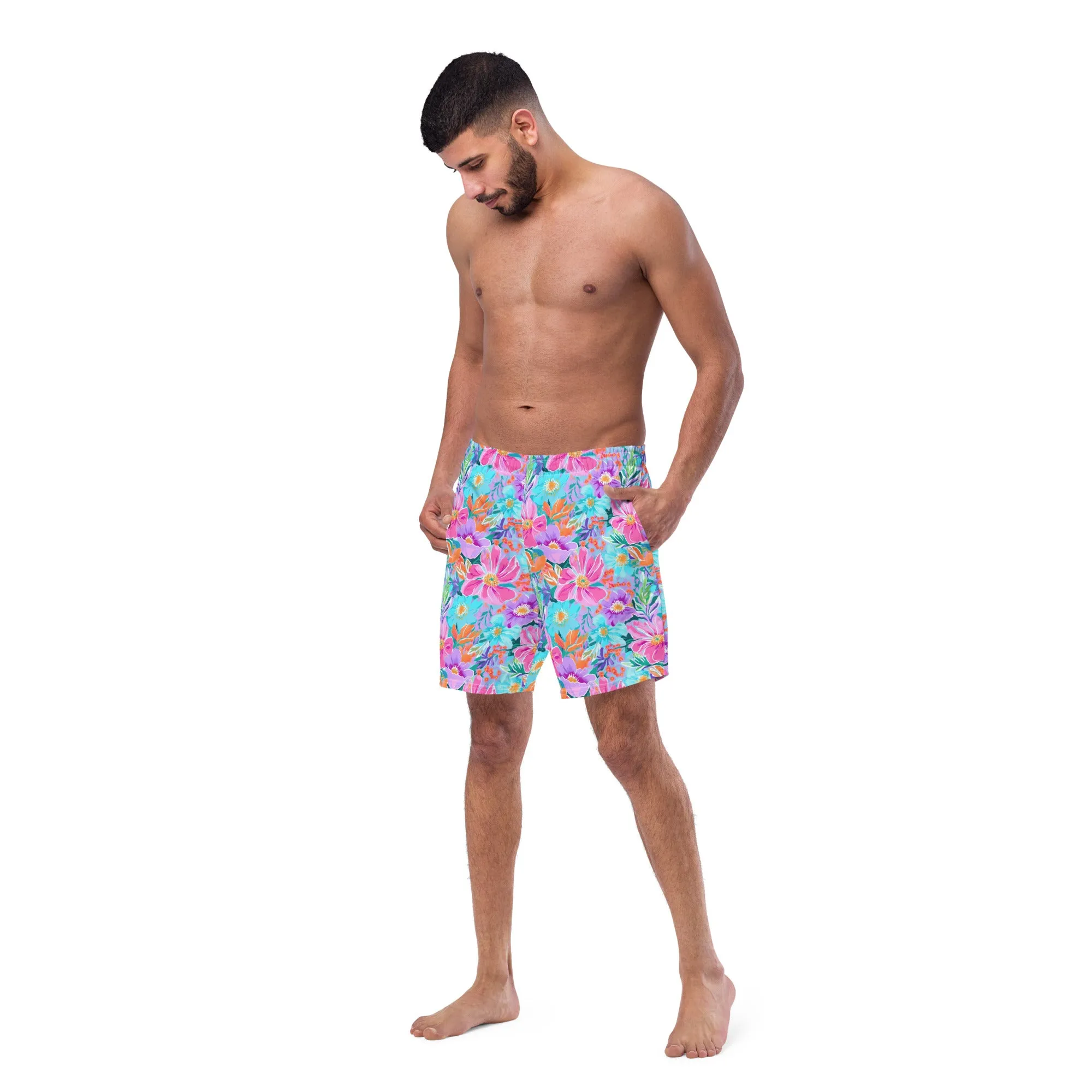 ECO MEN'S SWIM SHORTS - FLURINA FLORALS