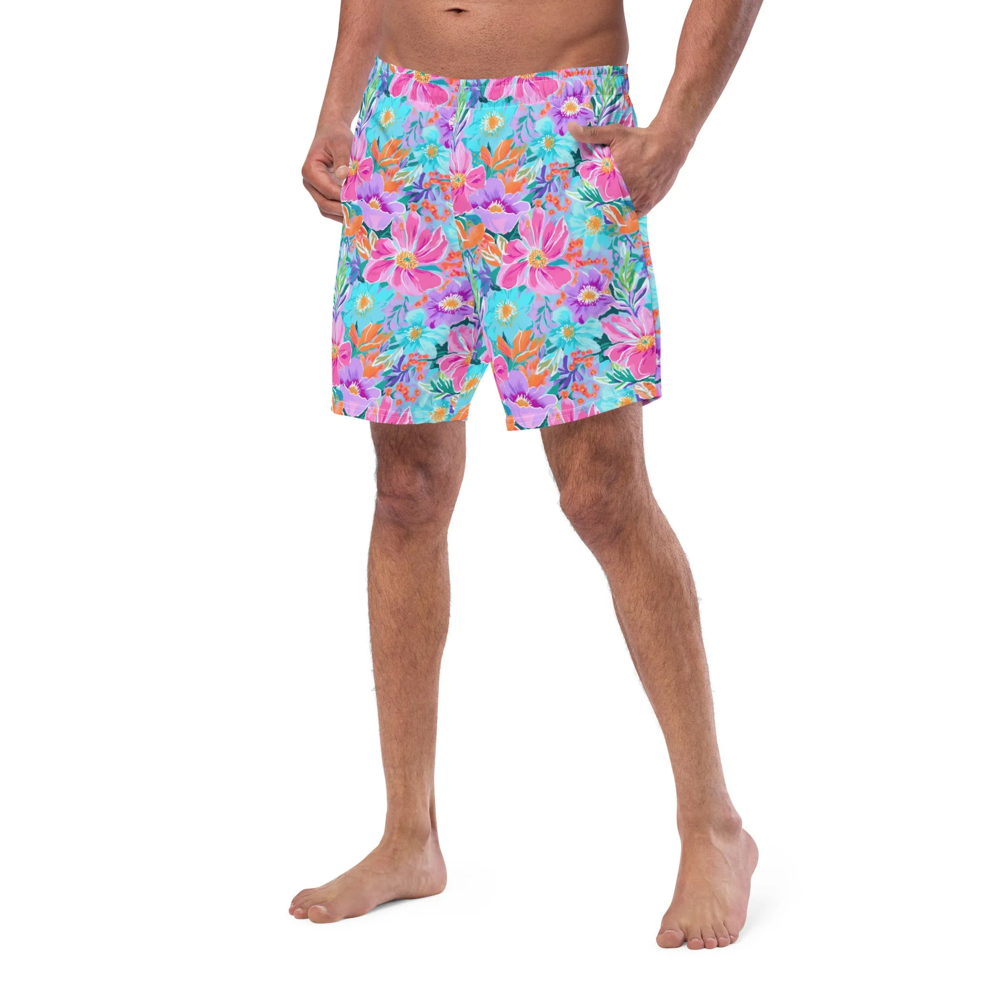 ECO MEN'S SWIM SHORTS - FLURINA FLORALS