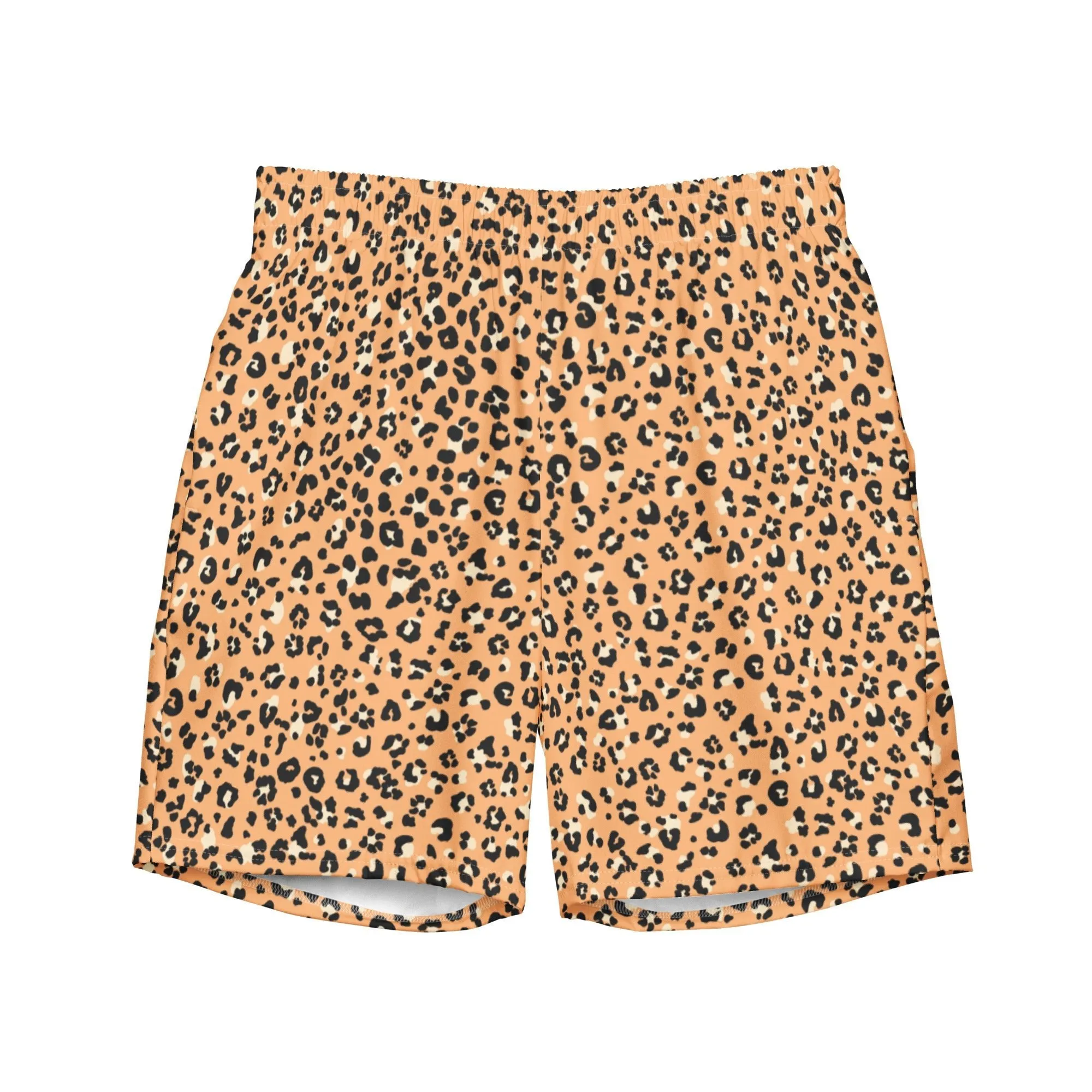 ECO MEN'S SWIM SHORTS |ORANGE LEOPARD