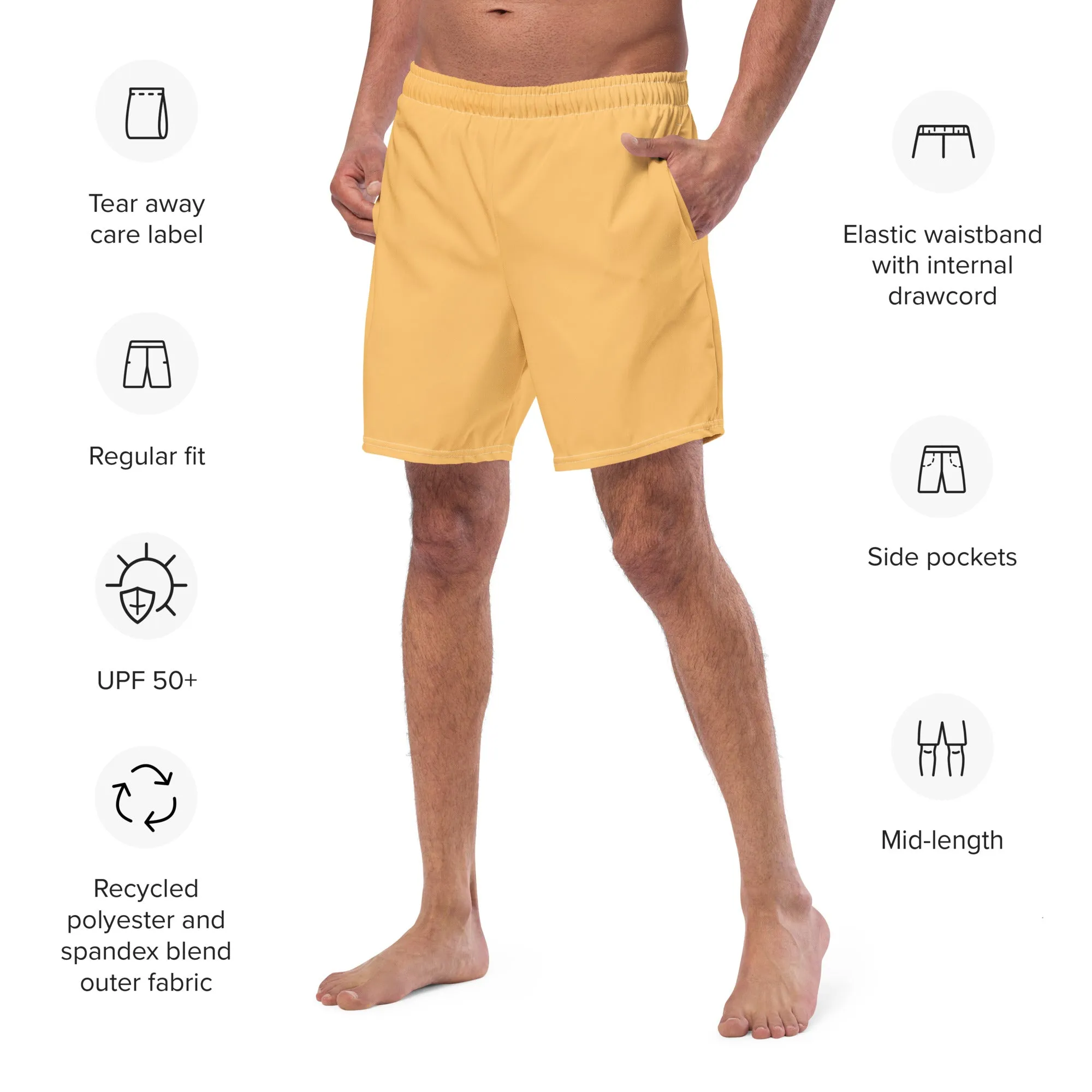 ECO MEN'S SWIM SHORTS |PEACH