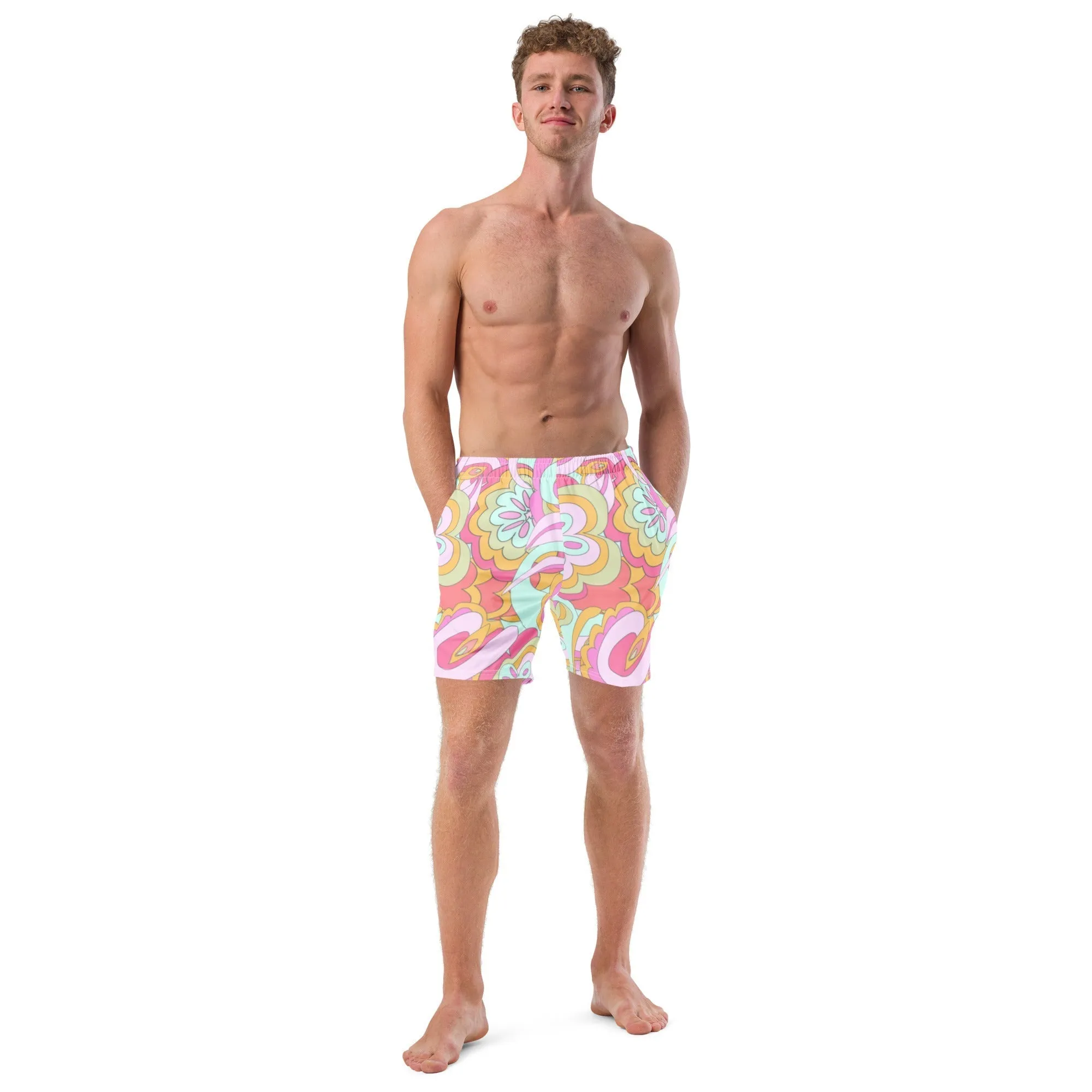 ECO MEN'S SWIM SHORTS |PINK DELICA