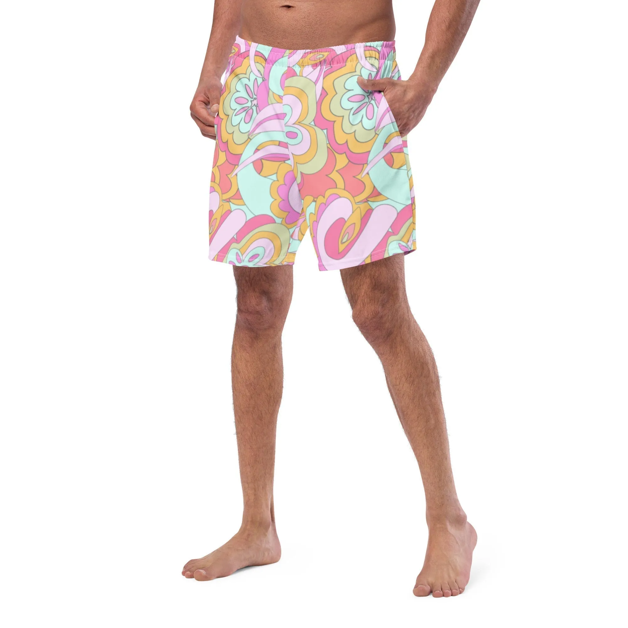 ECO MEN'S SWIM SHORTS |PINK DELICA