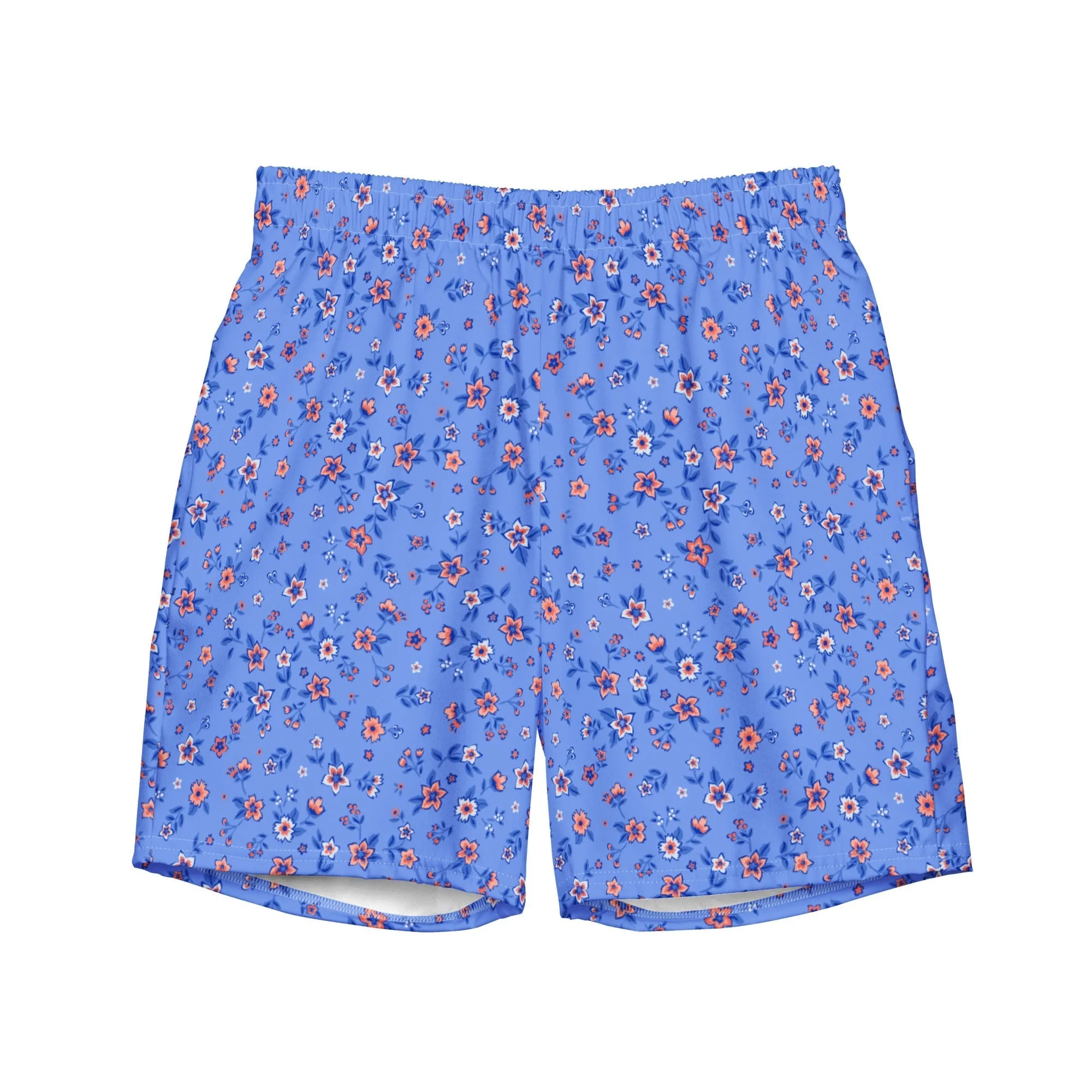 ECO MEN'S SWIM SHORTS |SAPPHIRE FLORALS