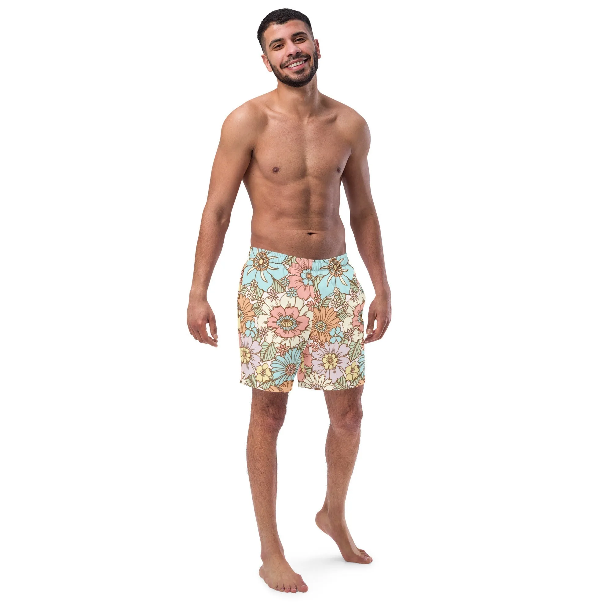 ECO MEN'S SWIM SHORTS |SUNSET GARDEN