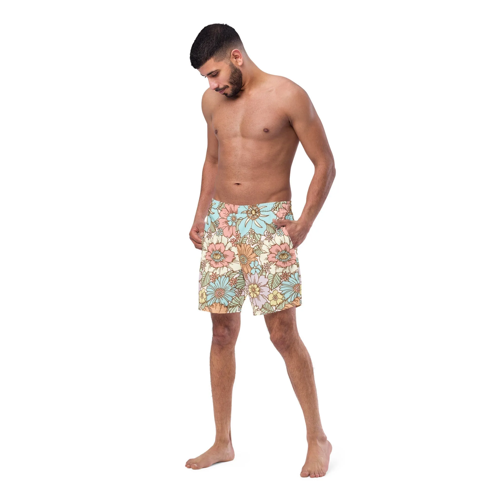 ECO MEN'S SWIM SHORTS |SUNSET GARDEN