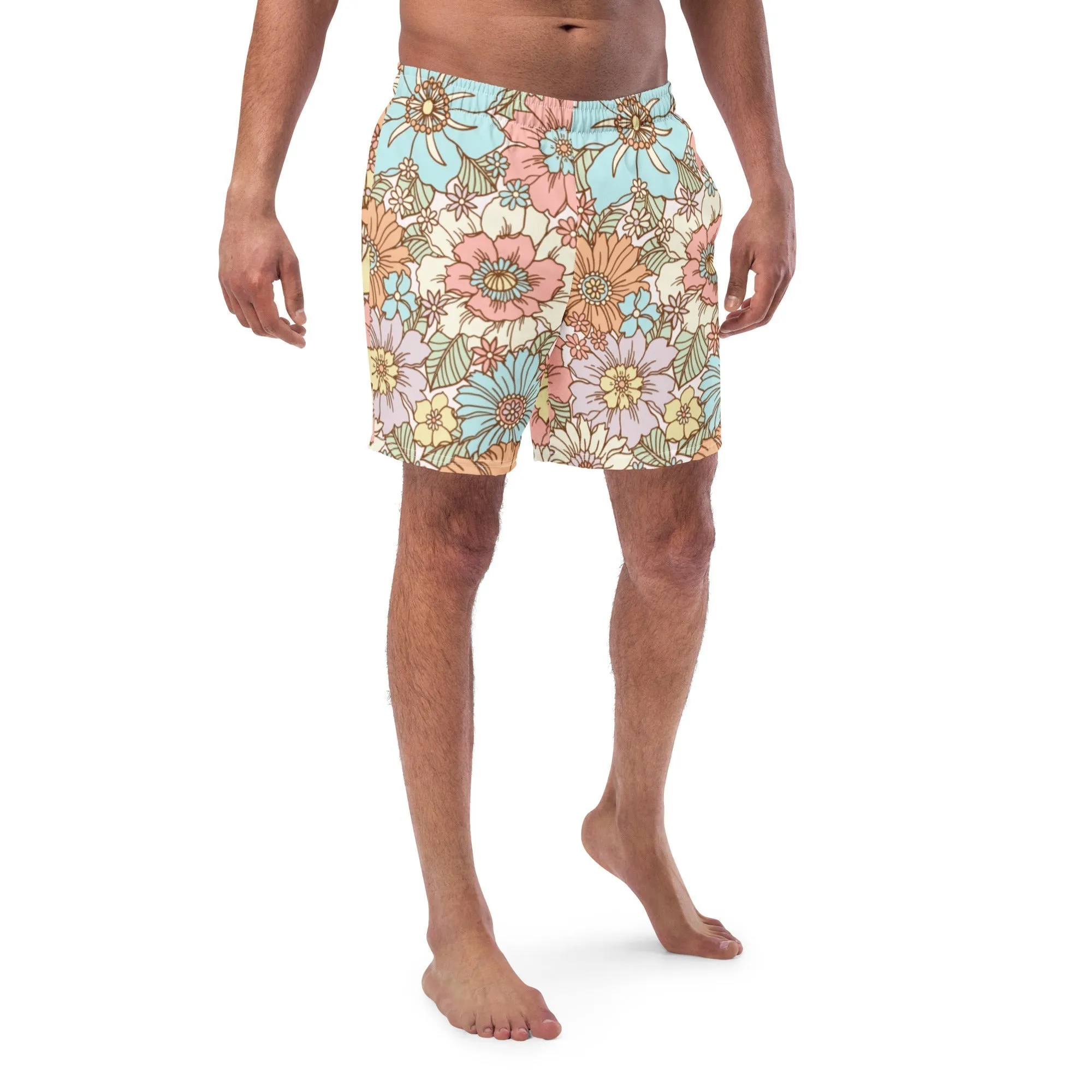 ECO MEN'S SWIM SHORTS |SUNSET GARDEN