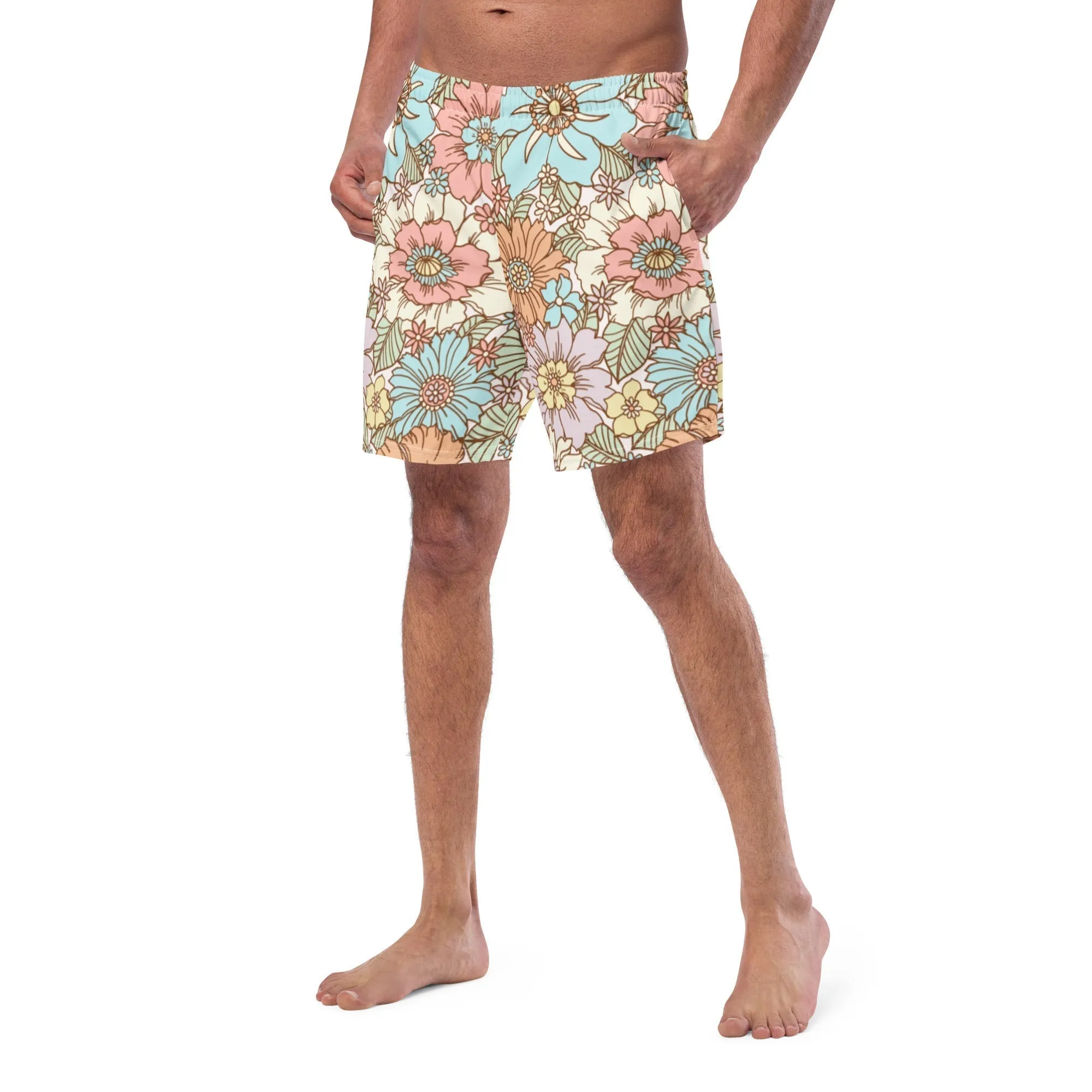 ECO MEN'S SWIM SHORTS |SUNSET GARDEN