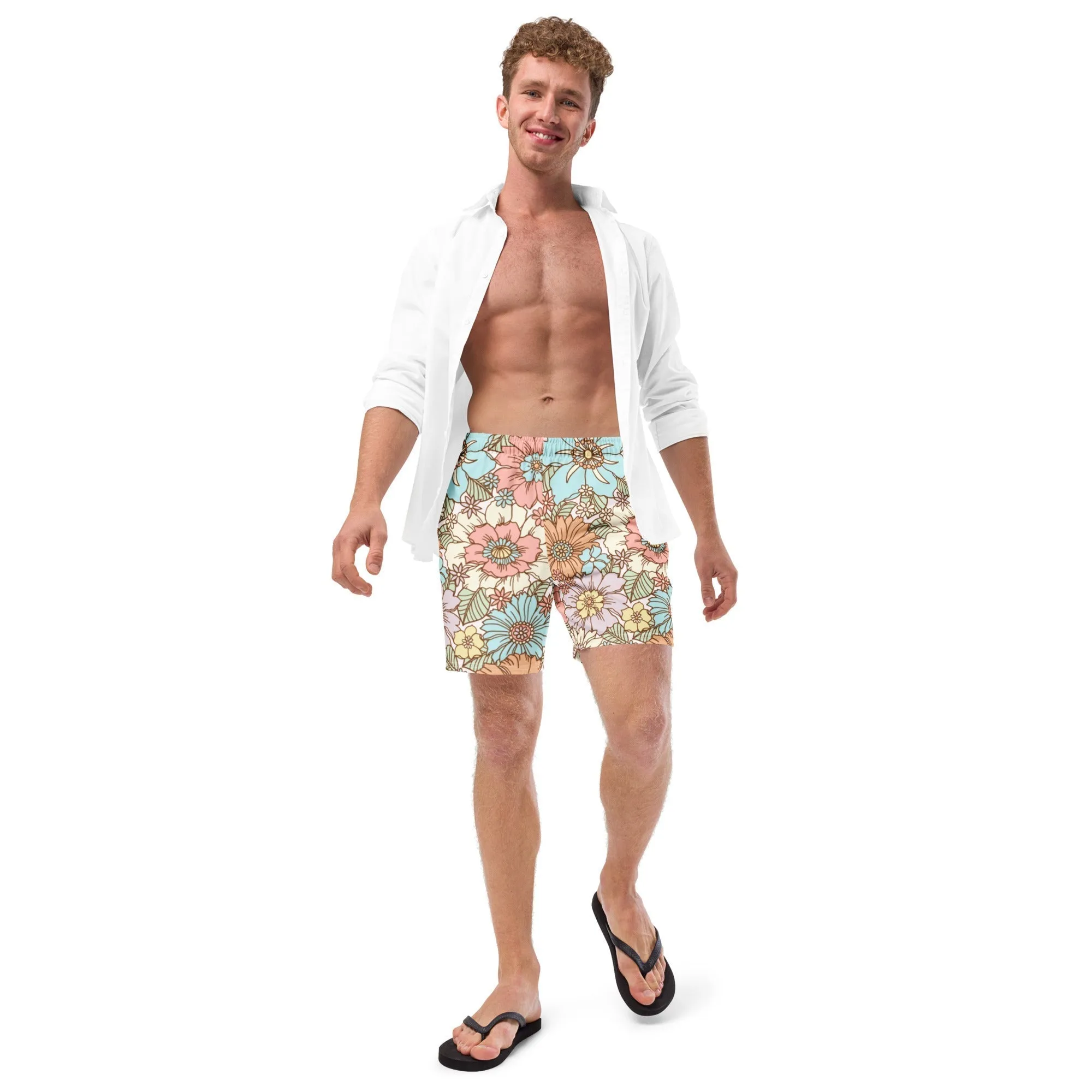 ECO MEN'S SWIM SHORTS |SUNSET GARDEN