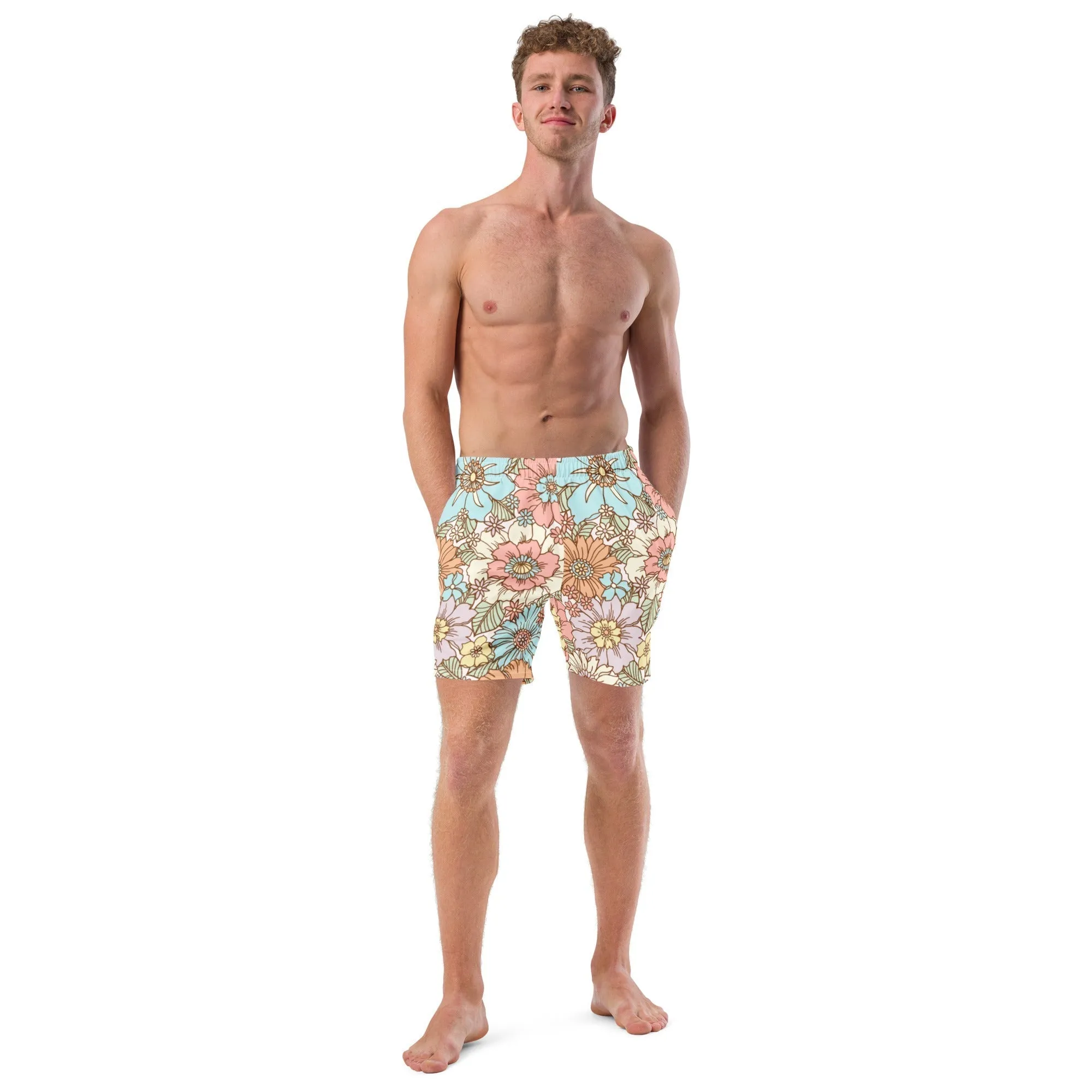 ECO MEN'S SWIM SHORTS |SUNSET GARDEN