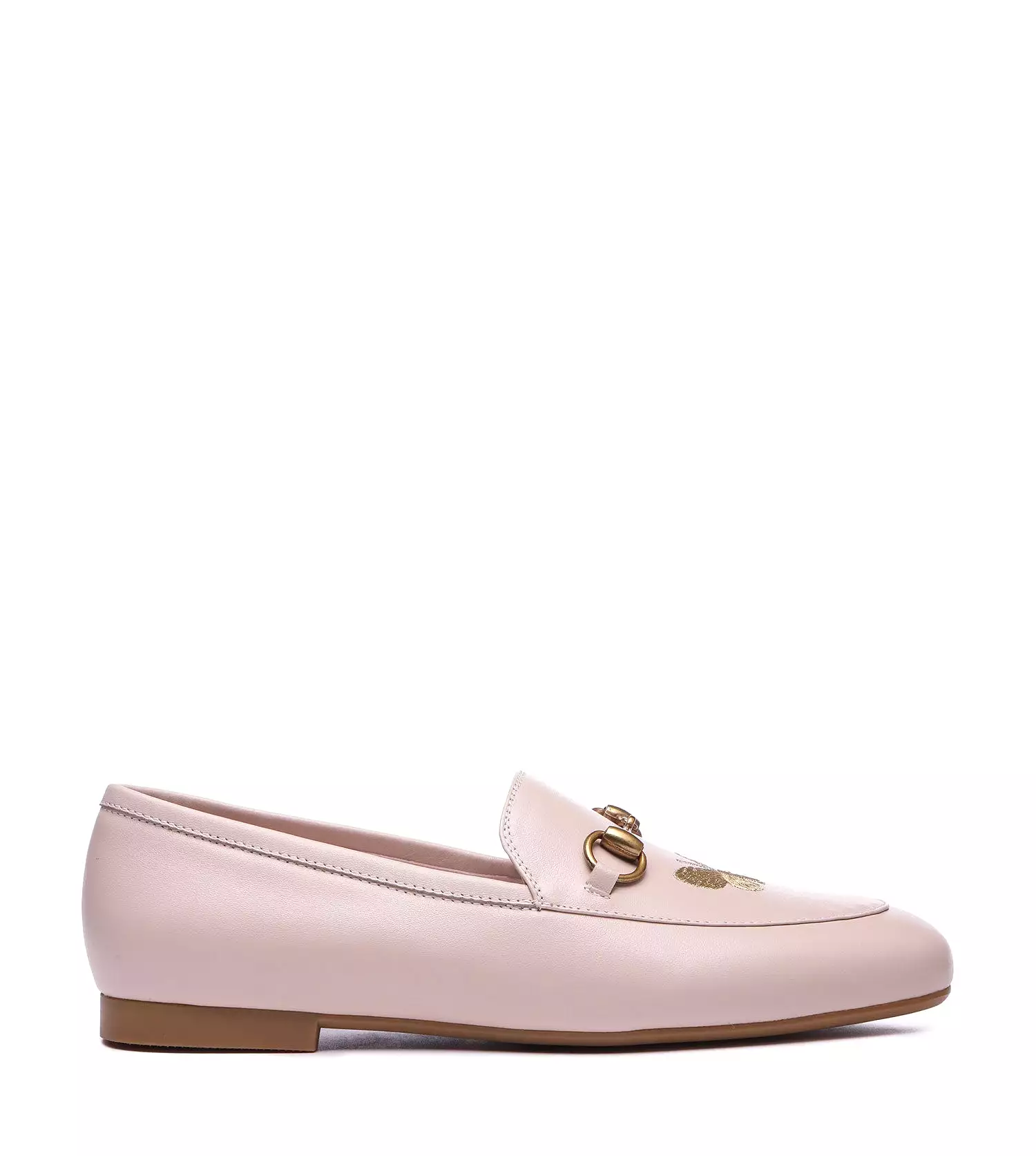 EVERAU Everau Pink Loafer With Metal Buckle And Butterfly Embroidery