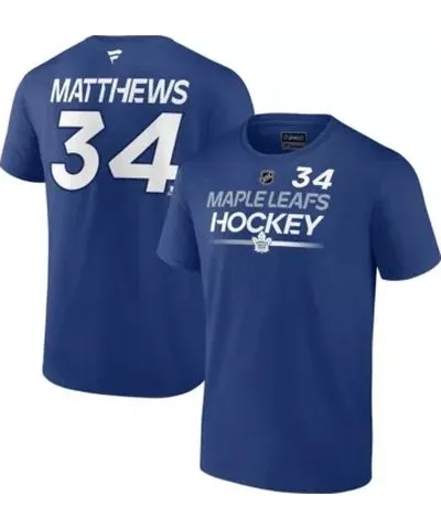 Fanatics Men's NHL Fanatics Auston Matthews Toronto Maple Leafs Authentic Pro Prime Name & Number T-Shirt