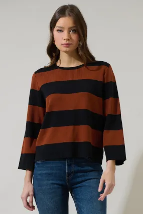 Gary Striped Long Sleeve Sweater