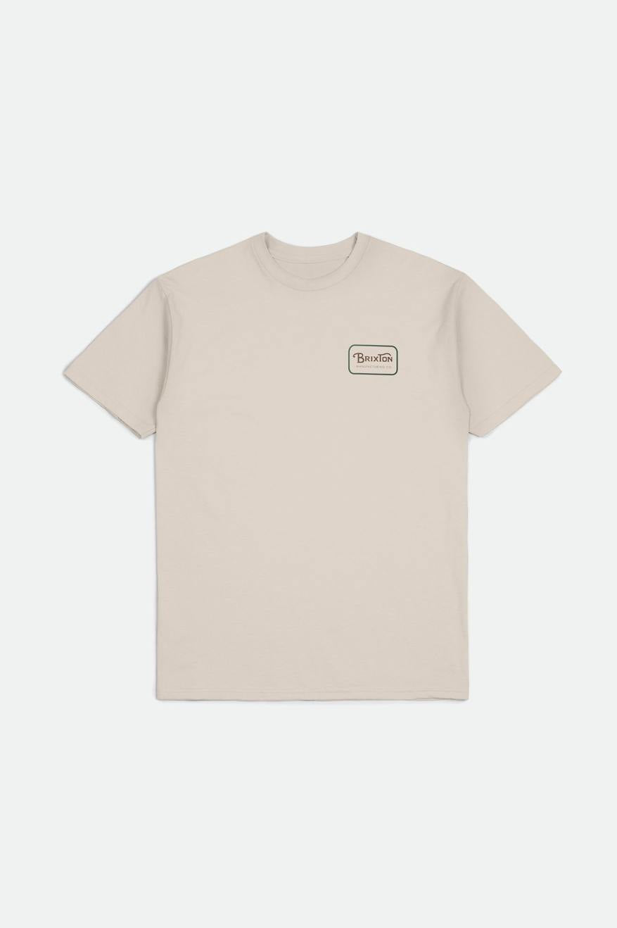 Grade S/S Standard Tee - Cream/Trekking Green/Sepia