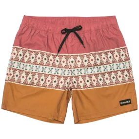 Hooey Men's Orange Aztec Bigwake Shorts