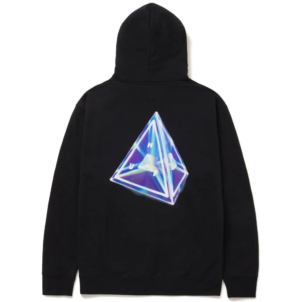 HUF TESSERACT TRIPLE TRIANGLE PULLOVER HOODIE // BLACK