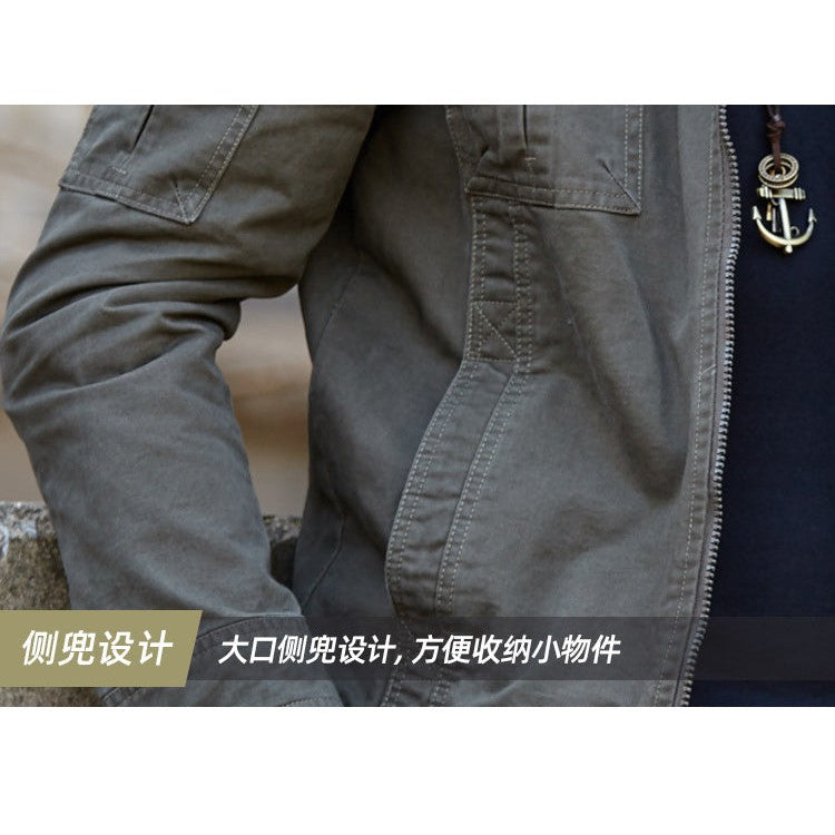 INSOCK-Men's military style casual jacket for autumn & winter.