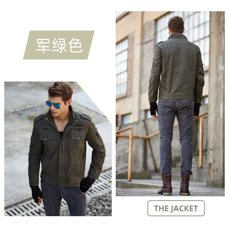 INSOCK-Men's military style casual jacket for autumn & winter.