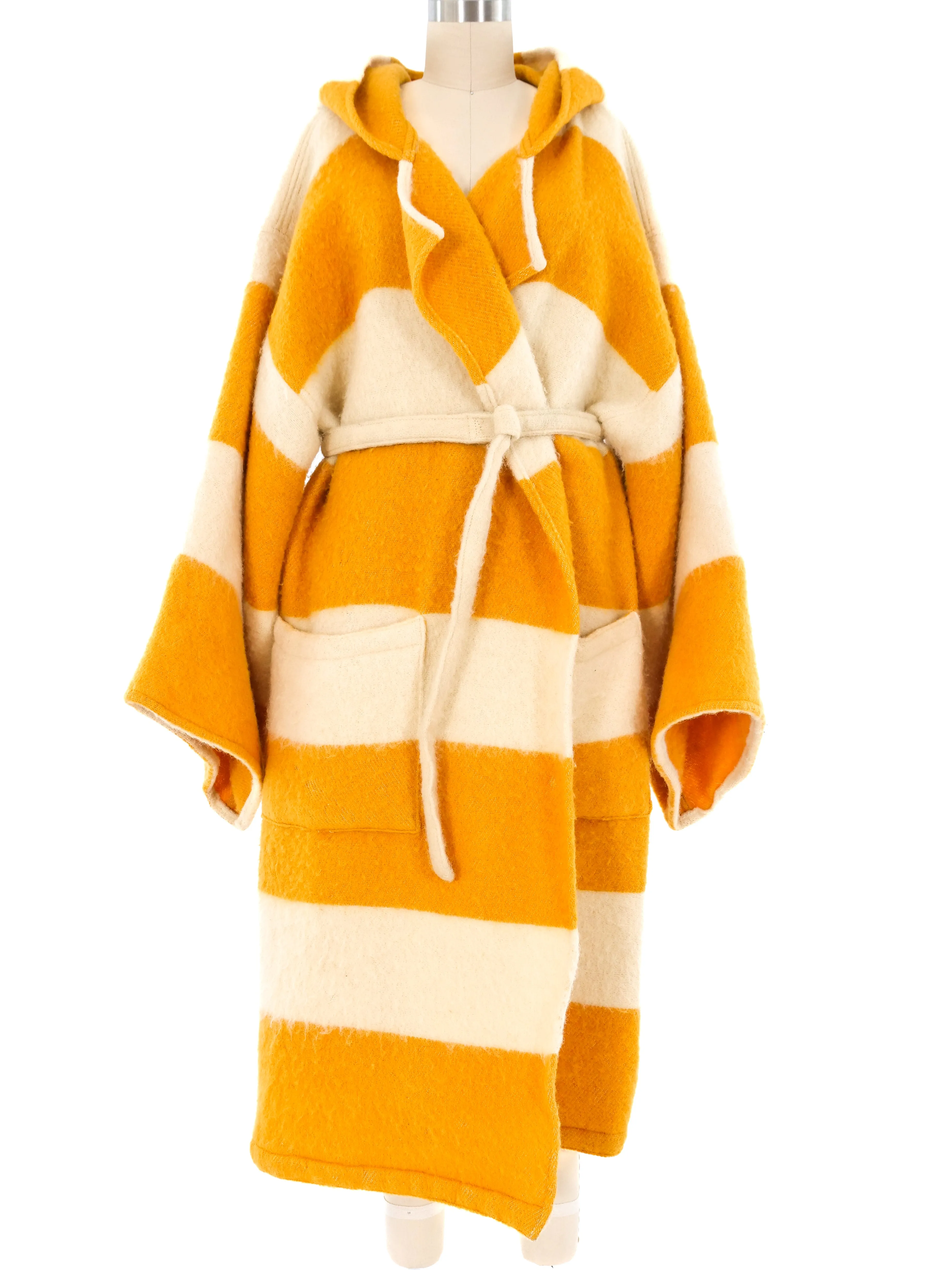 Jean-Charles de Castelbajac Striped Wool Blanket Coat