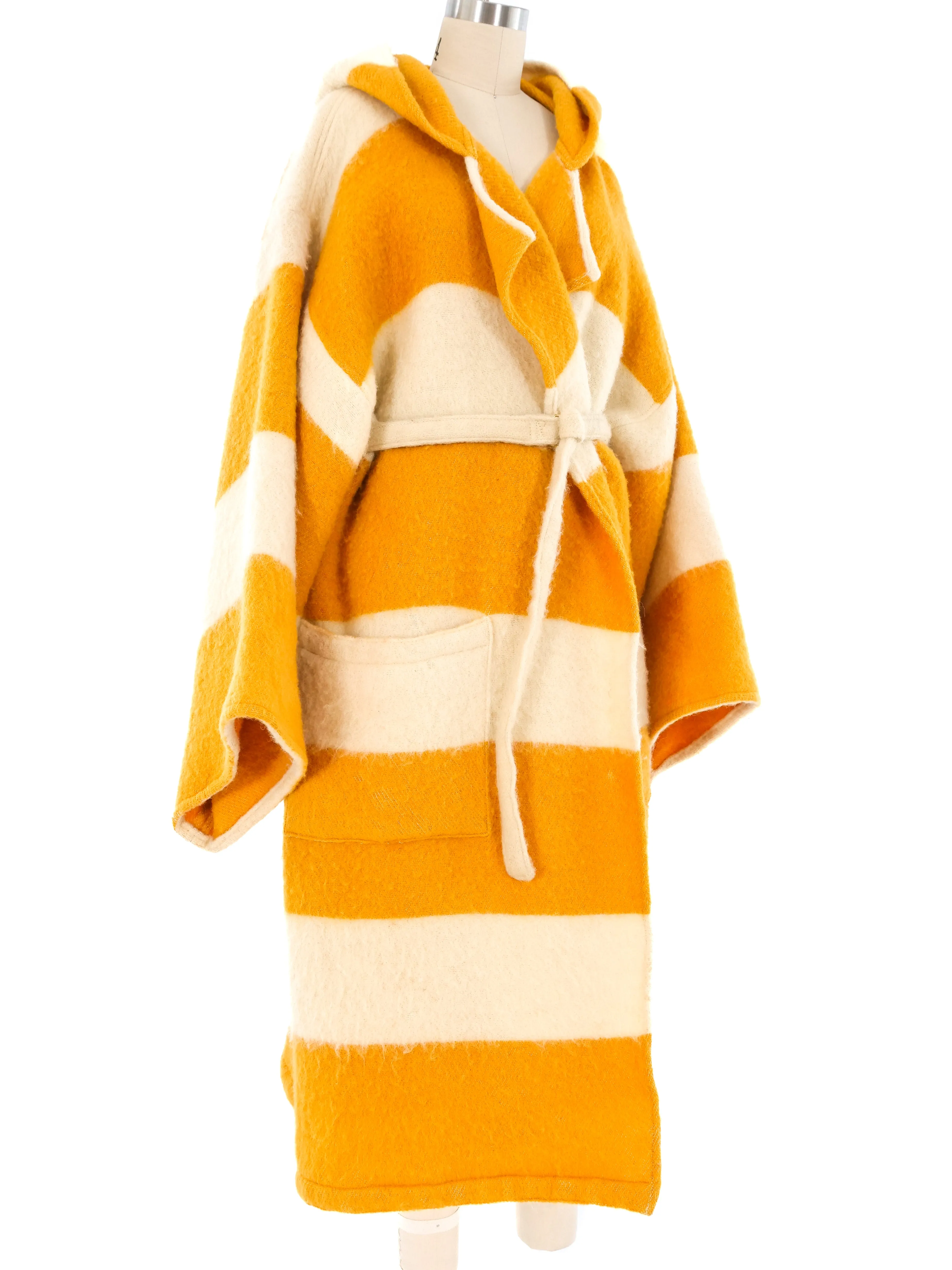 Jean-Charles de Castelbajac Striped Wool Blanket Coat