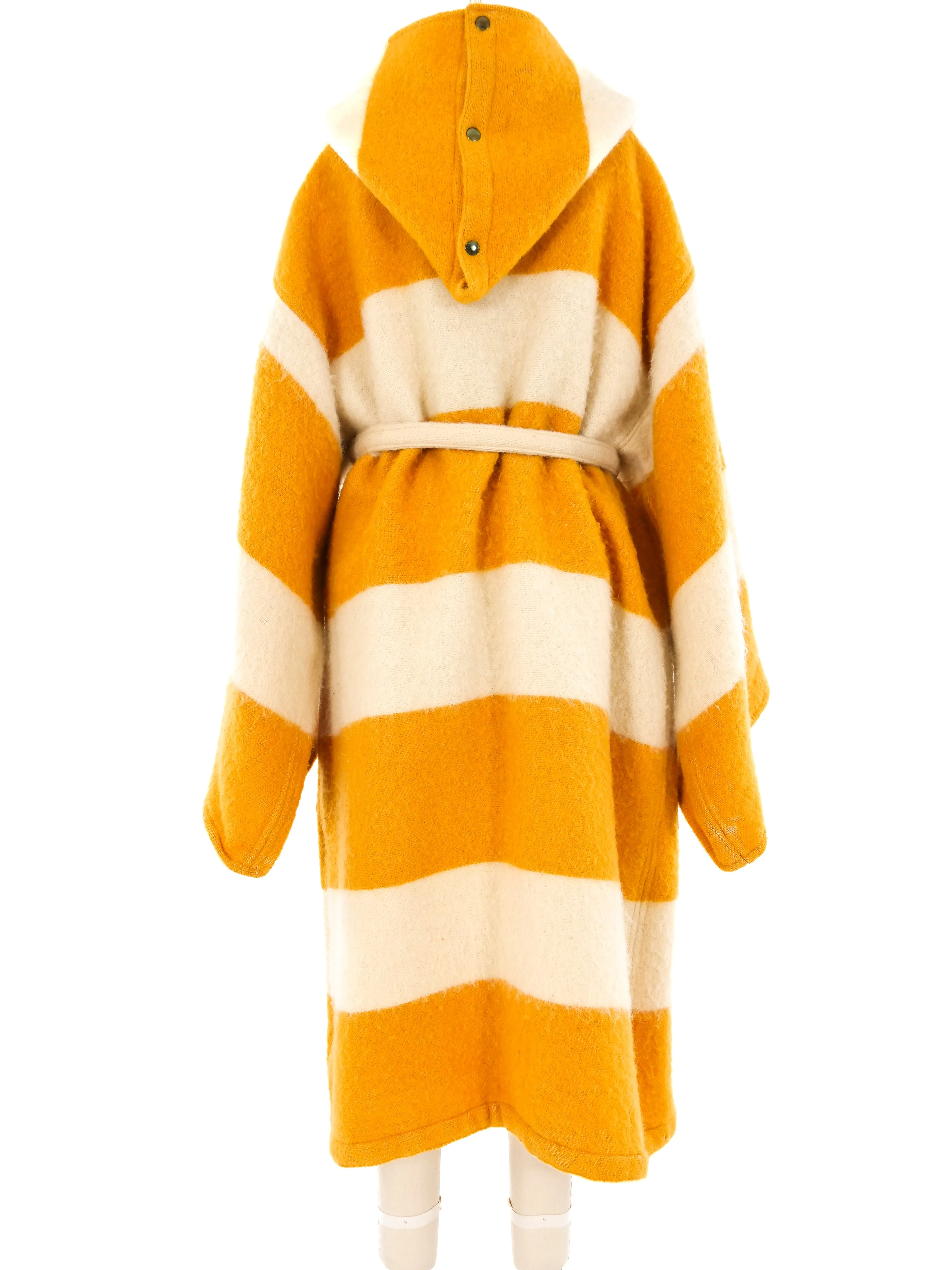 Jean-Charles de Castelbajac Striped Wool Blanket Coat