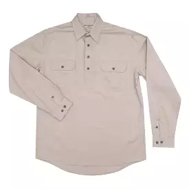 Just Country Cameron 1/2 Button Shirt Men's Stone