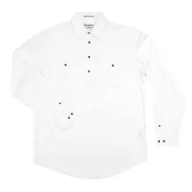 Just Country Cameron 1/2 Button Shirt Men's White