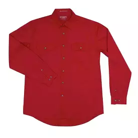 Just Country Evan Full Button Shirt Men's Chilli