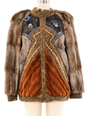 Koos Van Den Akker Patchwork Fur Coat