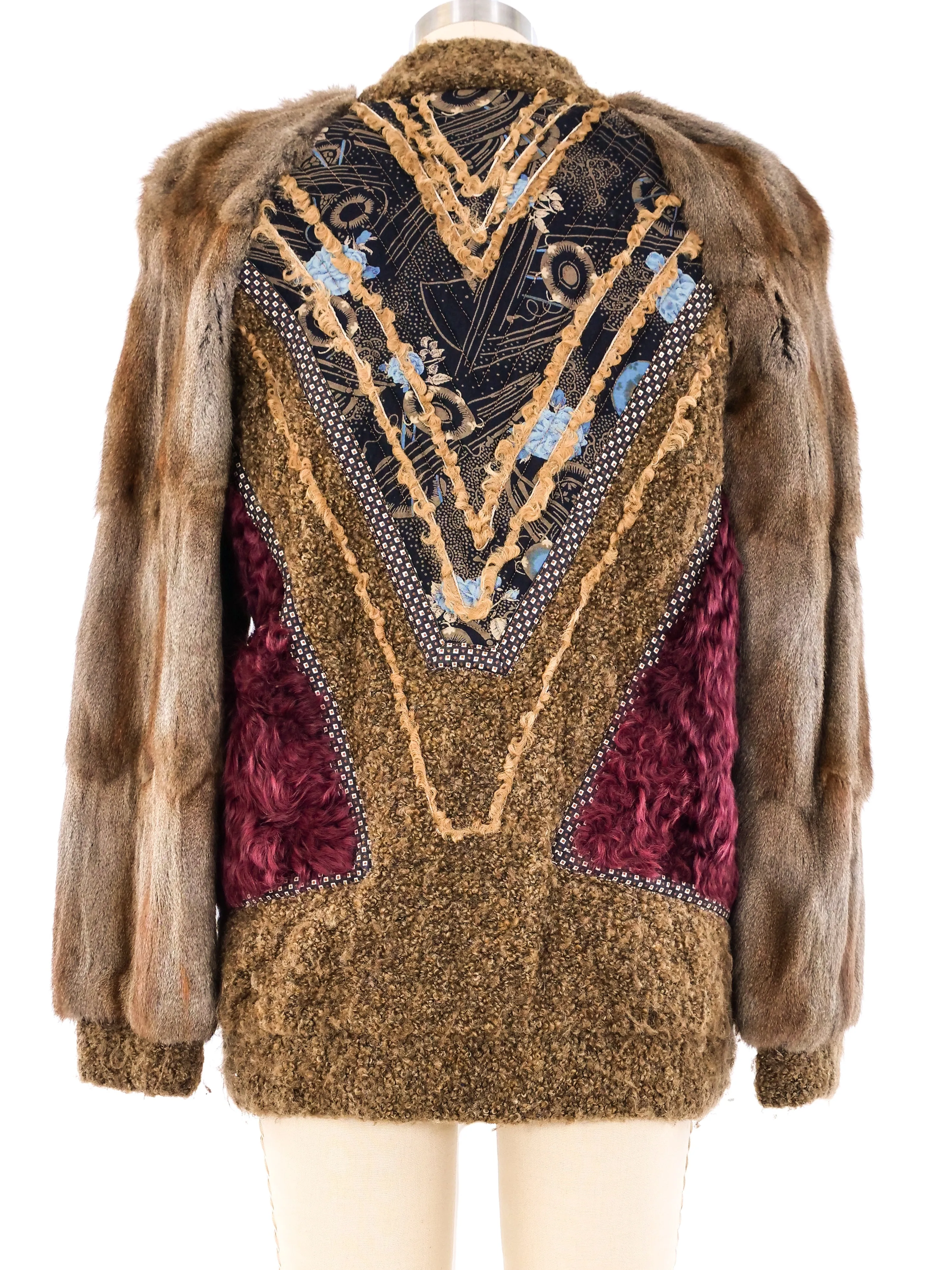 Koos Van Den Akker Patchwork Fur Coat