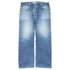 Levi's 501 Distressed Blue Jeans