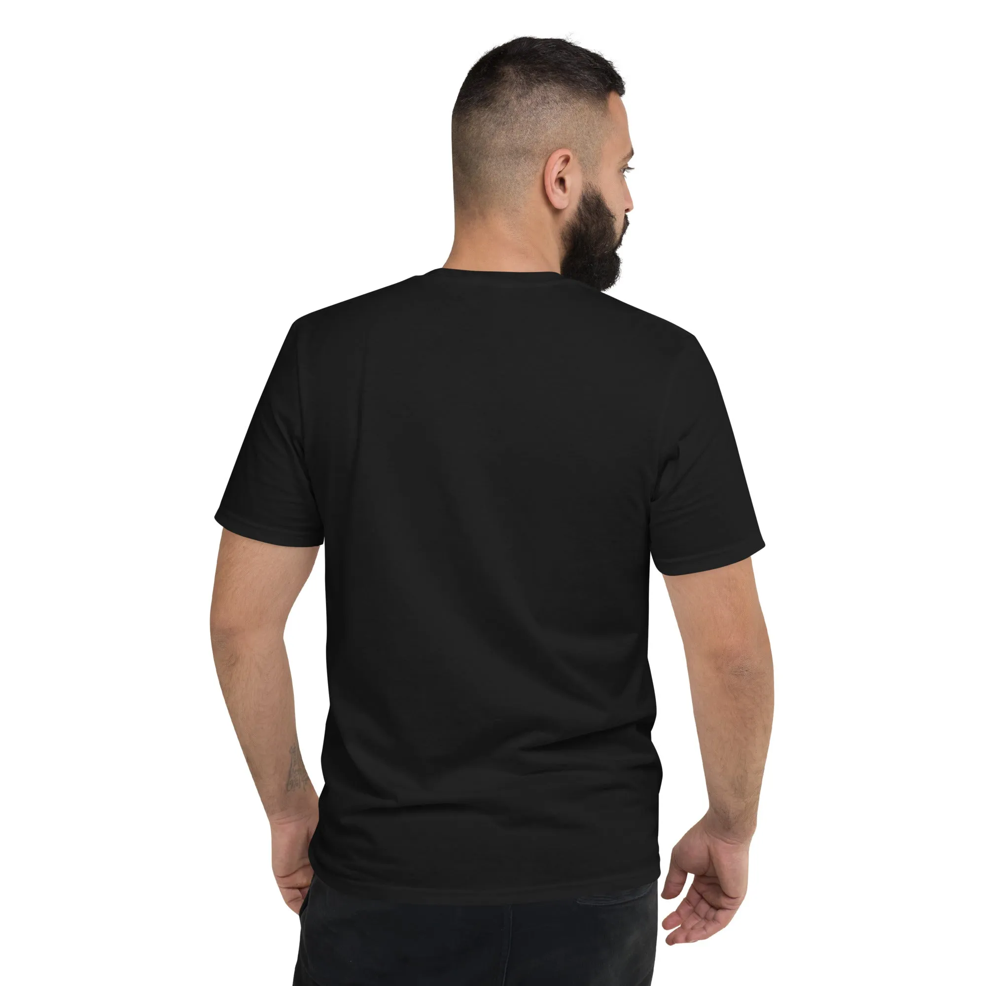 Men and Women Gerald Black Embroidered Short-sleeve Statement T-Shirt