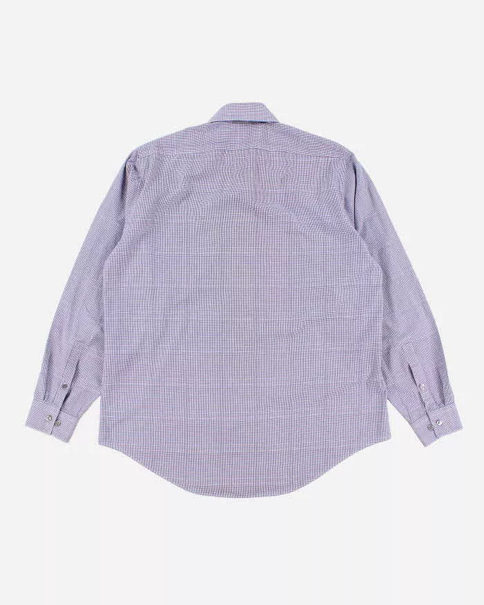 Men's Calvin Klein Blue Checked Button Up Shirt - M