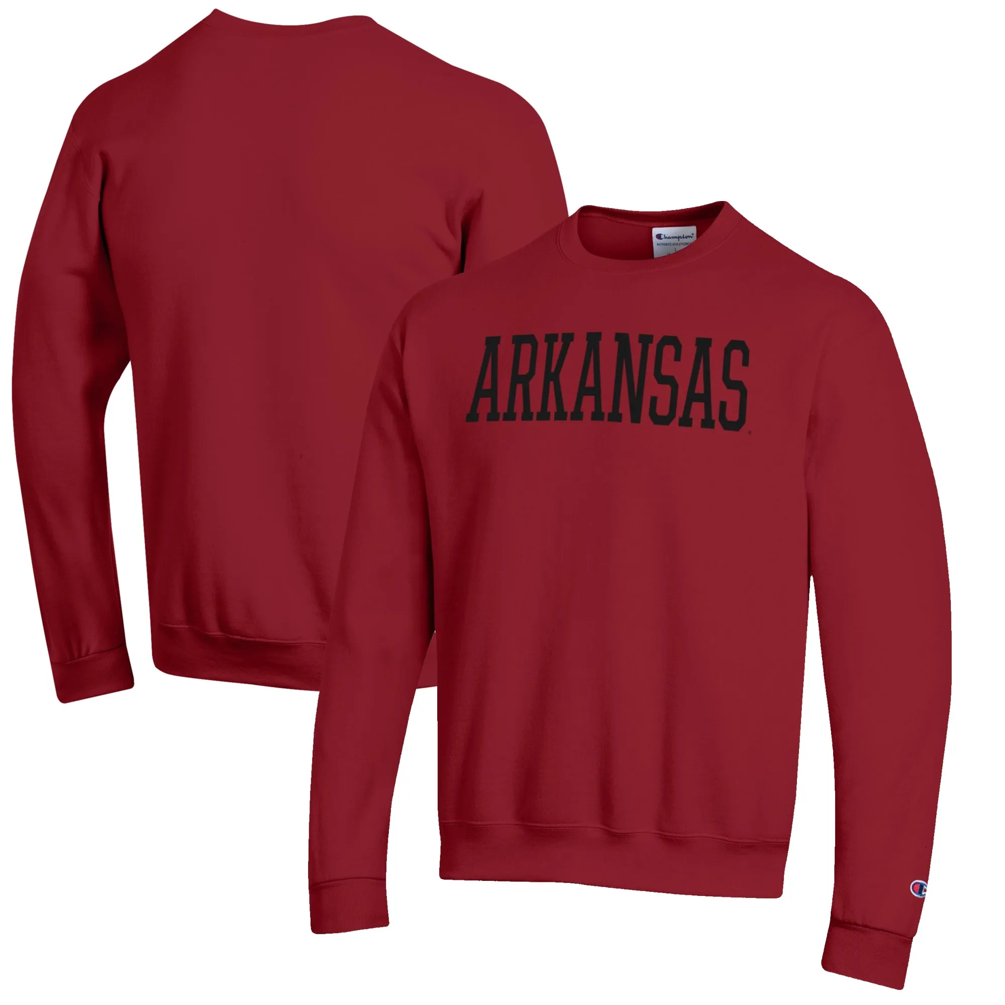 Men's Champion Cardinal Arkansas Razorbacks Eco Powerblend Crewneck Sweatshirt