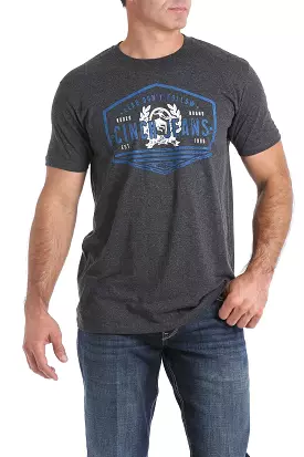 Men's Cinch Heathered Grey T-Shirts