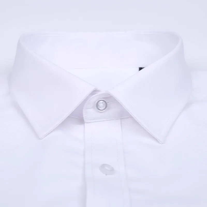 Men's Classic Formal Single Pocket Regular-fit Long Sleeve Office Shirt