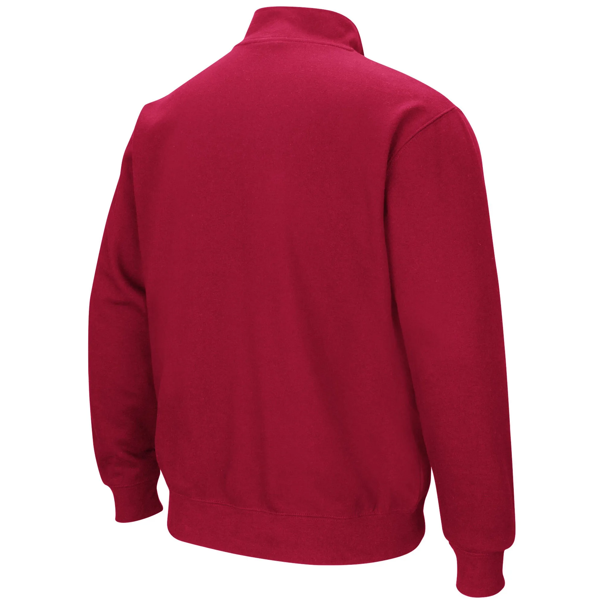 Men's Colosseum Cardinal Arkansas Razorbacks Big & Tall Tortugas Logo Quarter-Zip Sweatshirt