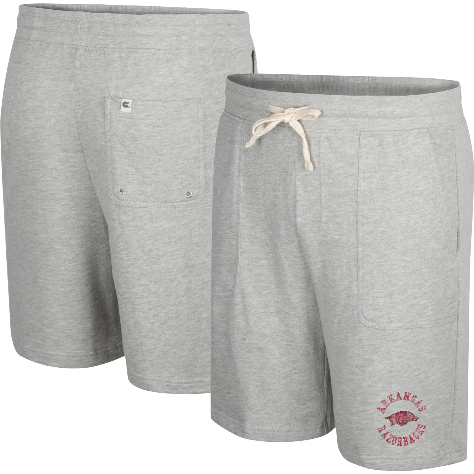 Men's Colosseum Heather Gray Arkansas Razorbacks Love To Hear This Terry Shorts