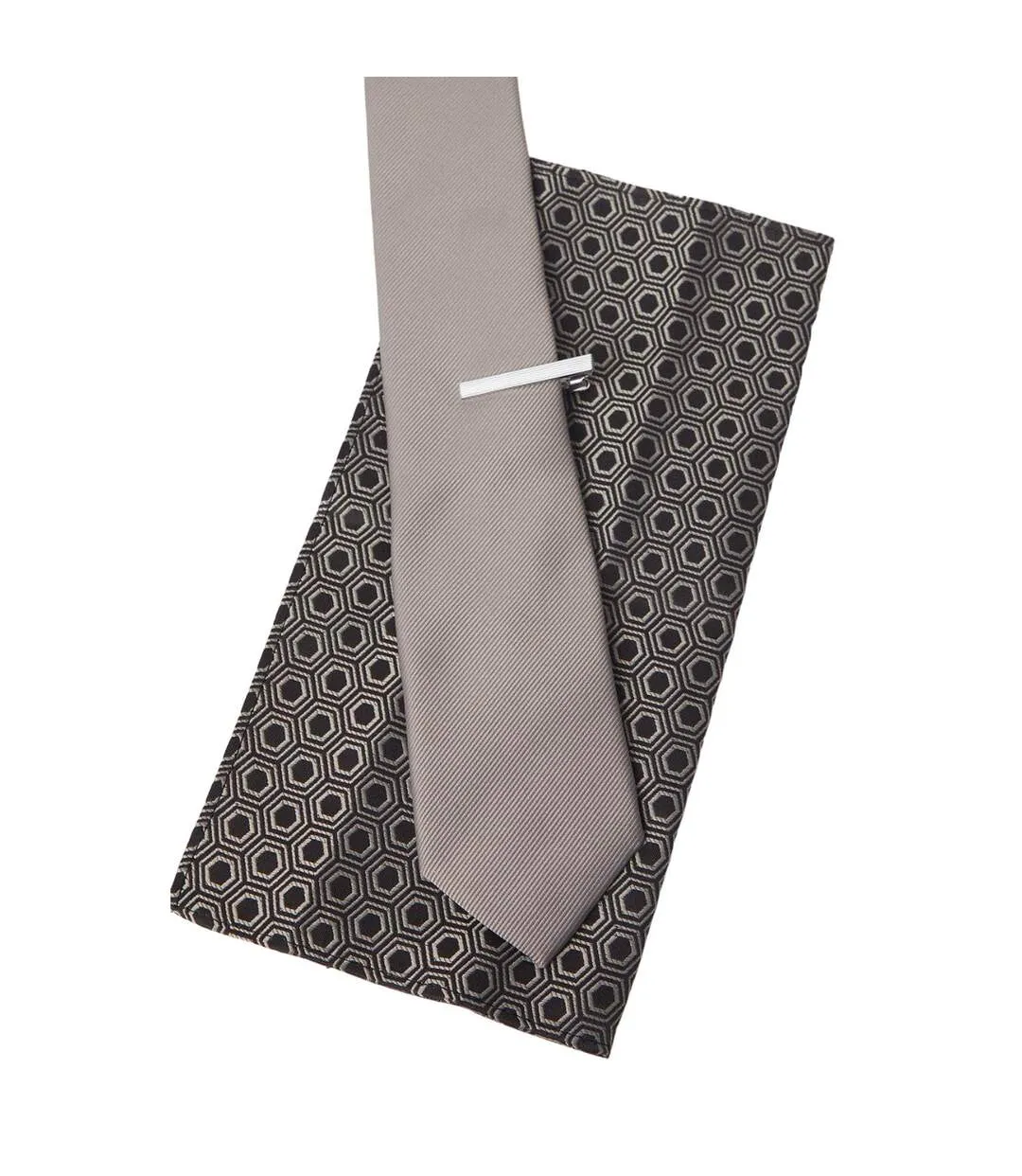 Mens geometric tie set one size mushroom Burton