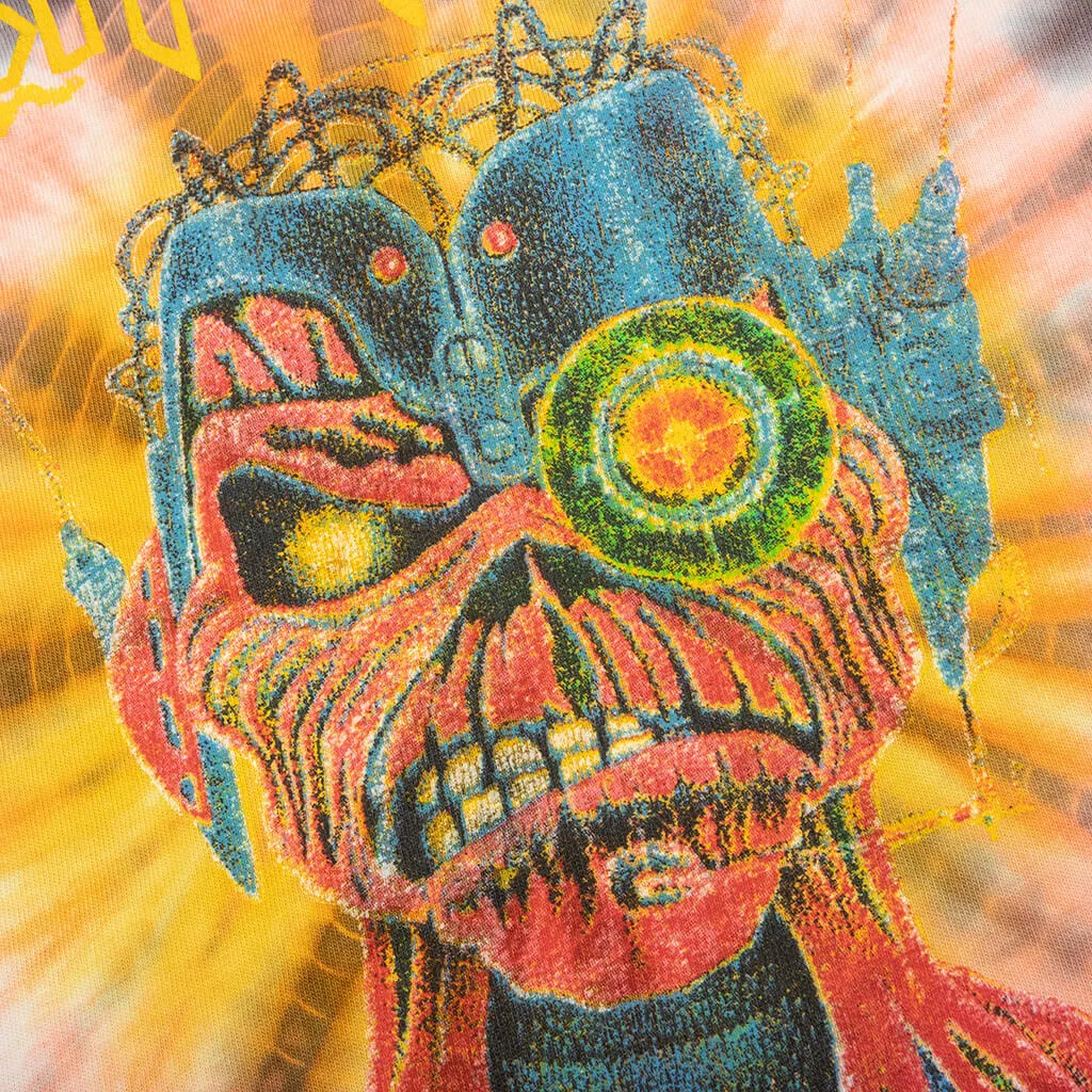 Mens Iron Maiden Tee - Smoke Tie Dye