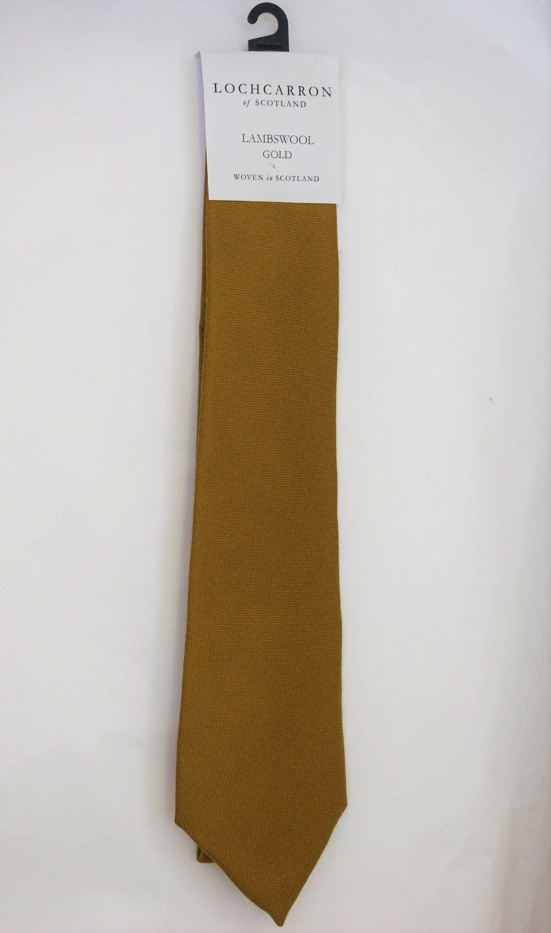 Mens Lochcarrron Woollen Tie - Gold