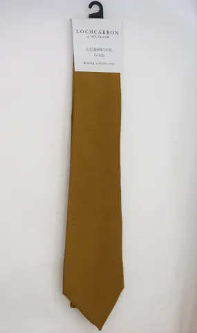 Mens Lochcarrron Woollen Tie - Gold